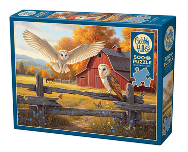 Cobble Hill 1000pc: Barn and Owls