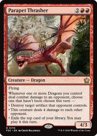 Parapet Thrasher [Foundations Commander]