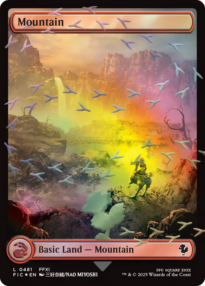 Mountain (Chocobo Track Foil) [FINAL FANTASY Commander]