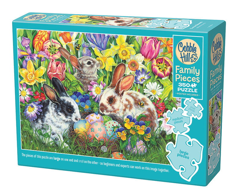 Cobble Hill Puzzle: Easter Bunnies Family Pieces 350pc