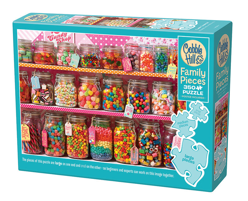 Cobble Hill Puzzle: Candy Counter Family Pieces 350pc
