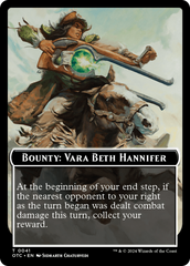 Bounty: Vara Beth Hannifer // Bounty Rules Double-Sided Token [Outlaws of Thunder Junction Commander Tokens] | Pandora's Boox