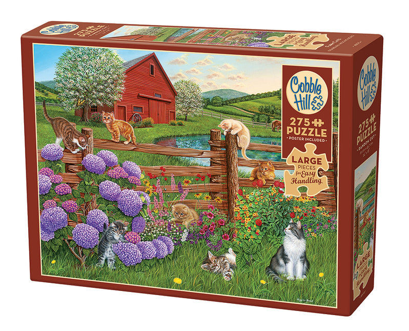 Cobble Hill Puzzle: Farm Cats 500pc | Pandora's Boox