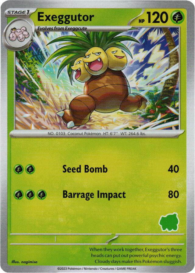 coconut pokemon card Exeggutor [My First Battle]