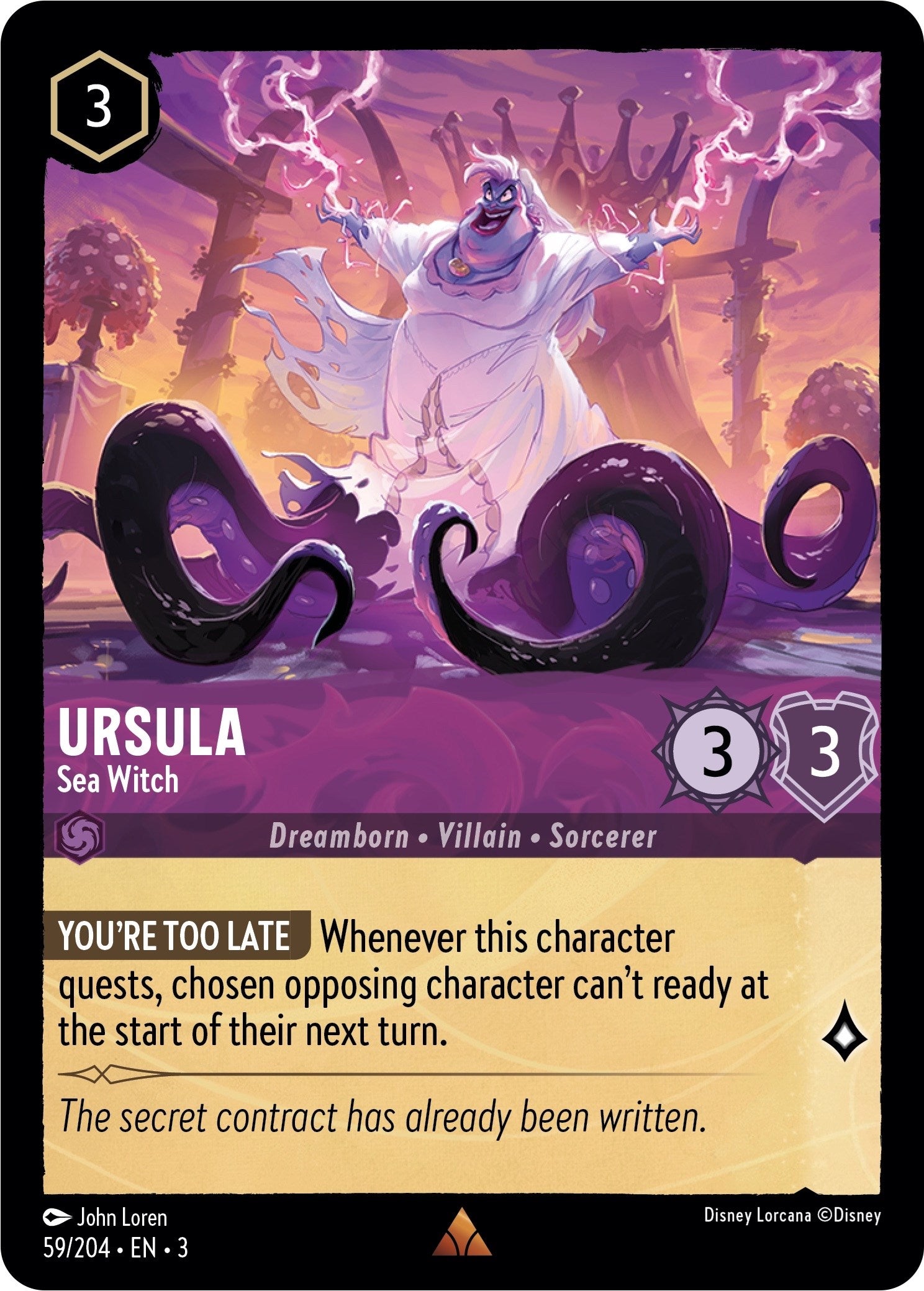 Ursula - Sea Witch (59/204) [Into the Inklands] | Pandora's Boox