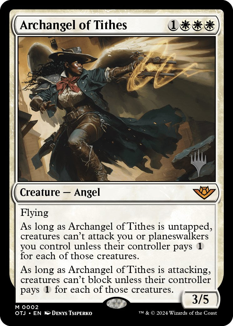 Archangel of Tithes (Promo Pack) [Outlaws of Thunder Junction Promos] | Pandora's Boox