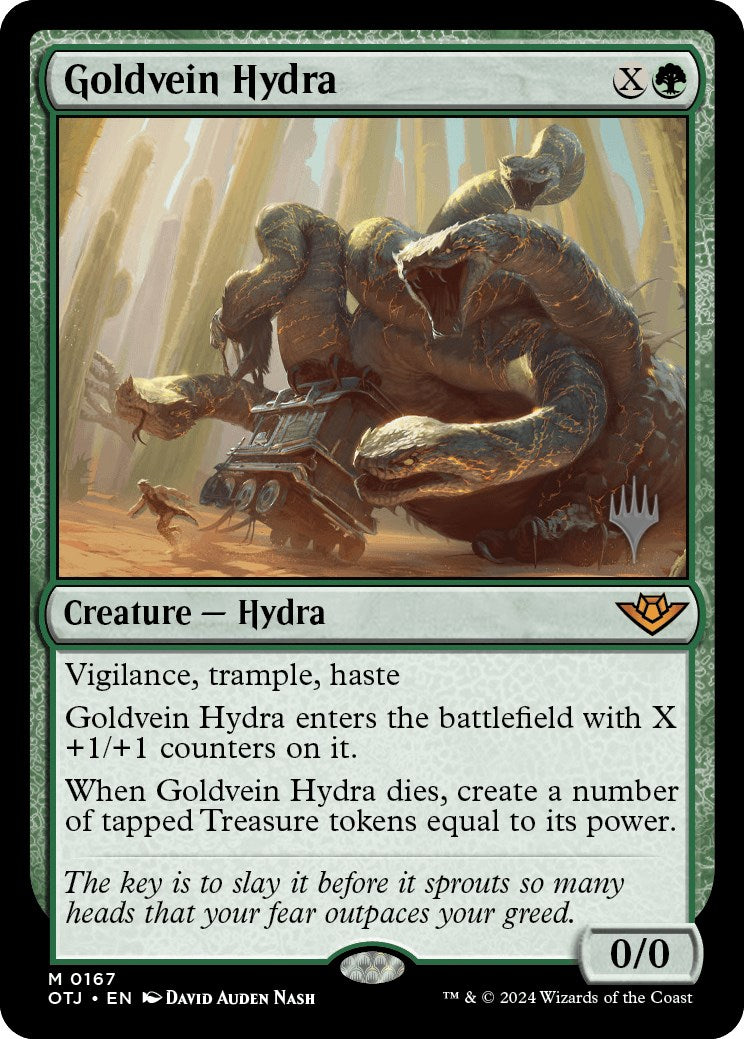 Goldvein Hydra (Promo Pack) [Outlaws of Thunder Junction Promos] | Pandora's Boox