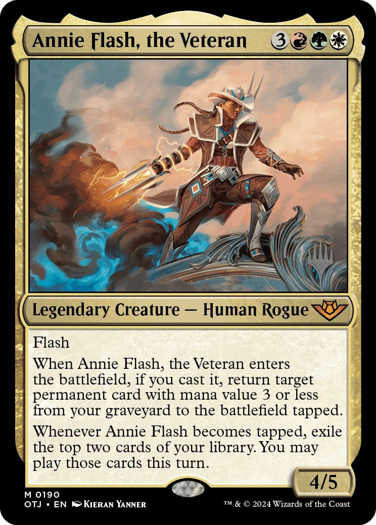 Annie Flash, the Veteran (Promo Pack) [Outlaws of Thunder Junction Promos] | Pandora's Boox