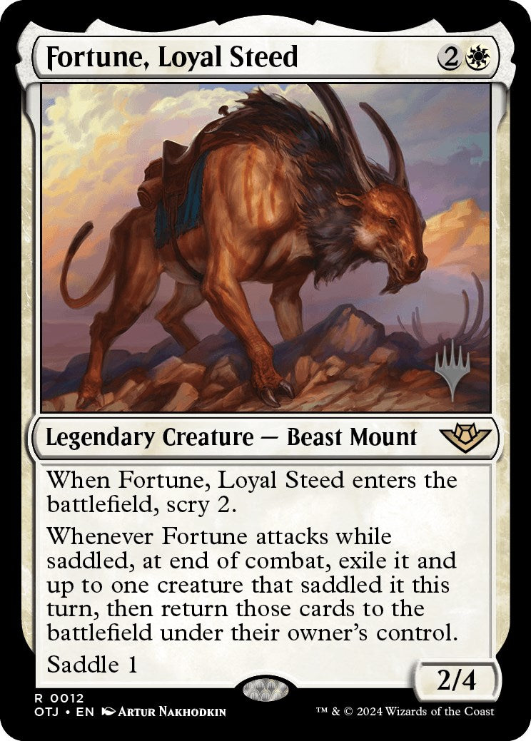 Fortune, Loyal Steed (Promo Pack) [Outlaws of Thunder Junction Promos] | Pandora's Boox