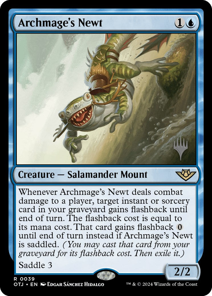 Archmage's Newt (Promo Pack) [Outlaws of Thunder Junction Promos] | Pandora's Boox
