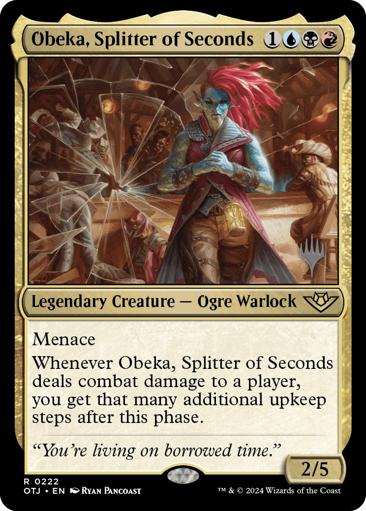 Obeka, Splitter of Seconds (Promo Pack) [Outlaws of Thunder Junction Promos] | Pandora's Boox