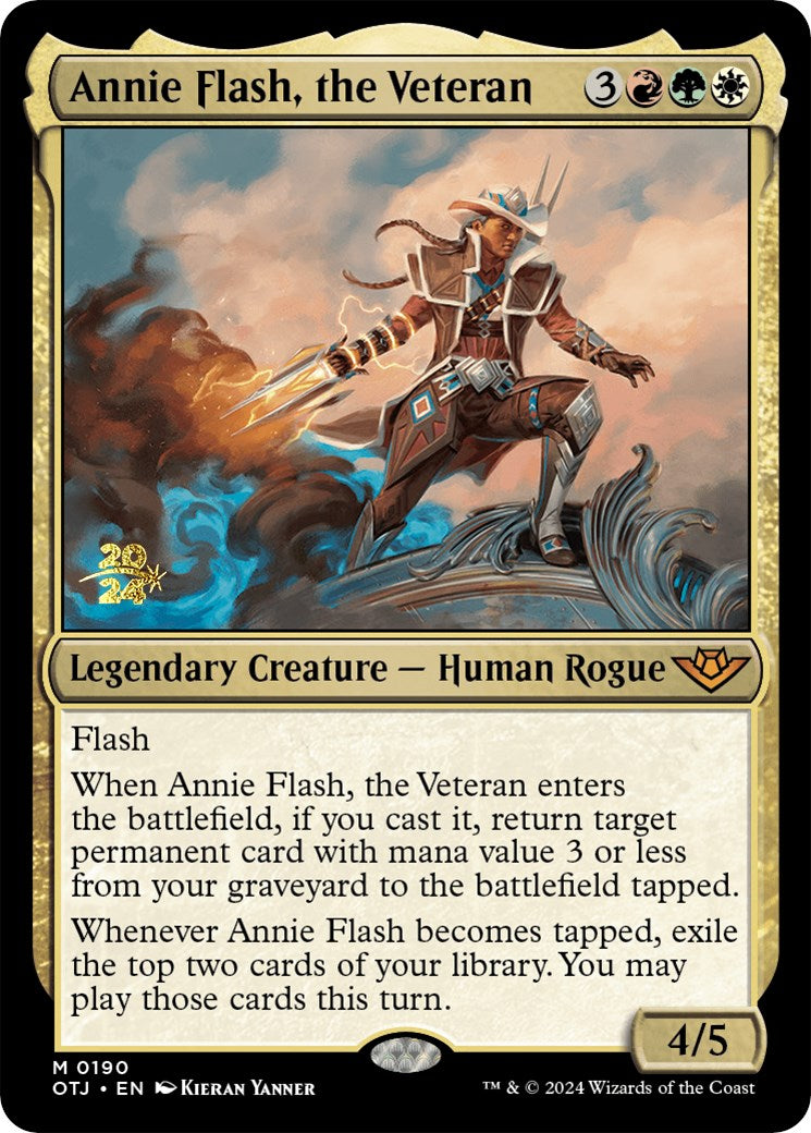 Annie Flash, the Veteran [Outlaws of Thunder Junction Prerelease Promos] | Pandora's Boox