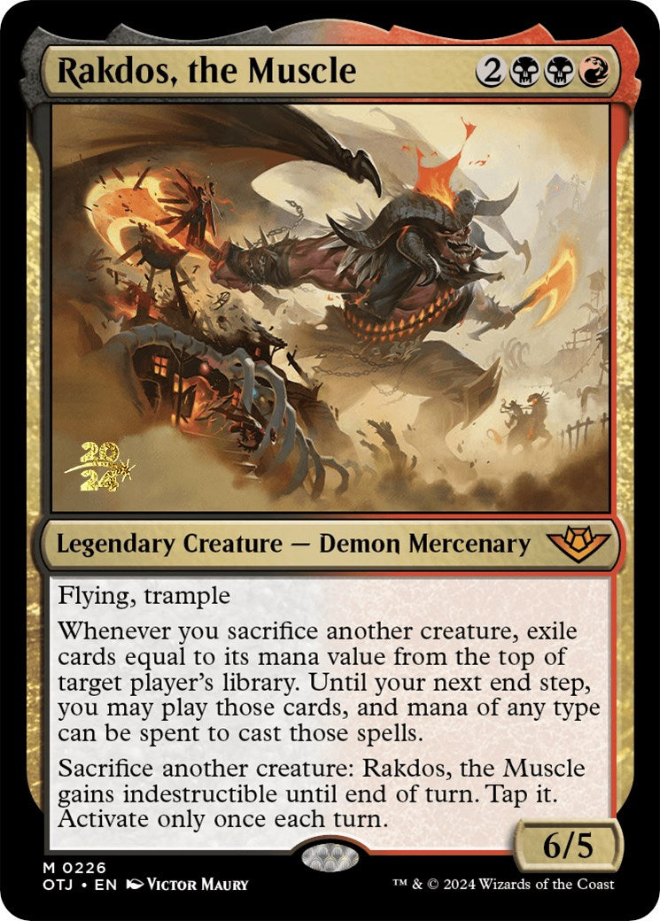 Rakdos, the Muscle [Outlaws of Thunder Junction Prerelease Promos] | Pandora's Boox