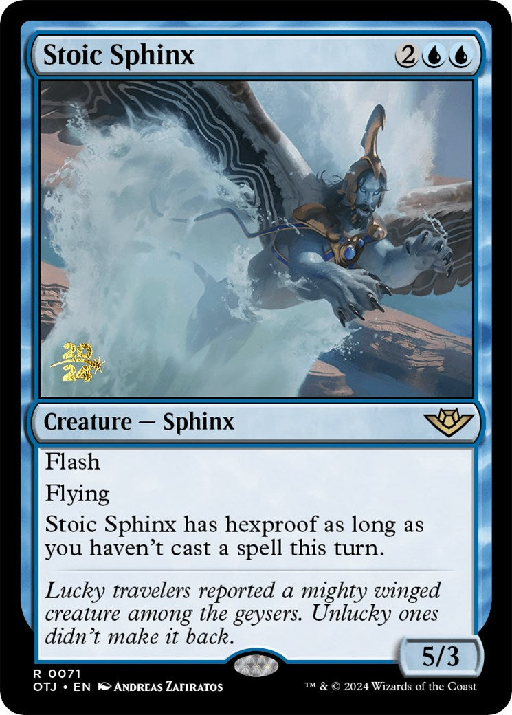 Stoic Sphinx [Outlaws of Thunder Junction Prerelease Promos] | Pandora's Boox