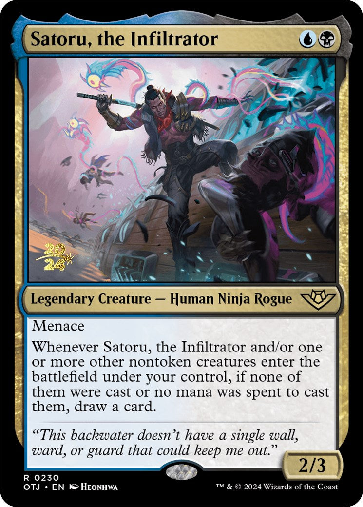 Satoru, the Infiltrator [Outlaws of Thunder Junction Prerelease Promos] | Pandora's Boox