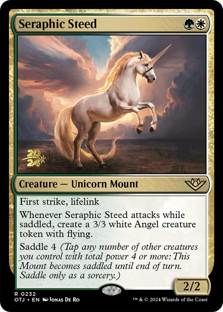 Seraphic Steed [Outlaws of Thunder Junction Prerelease Promos] | Pandora's Boox