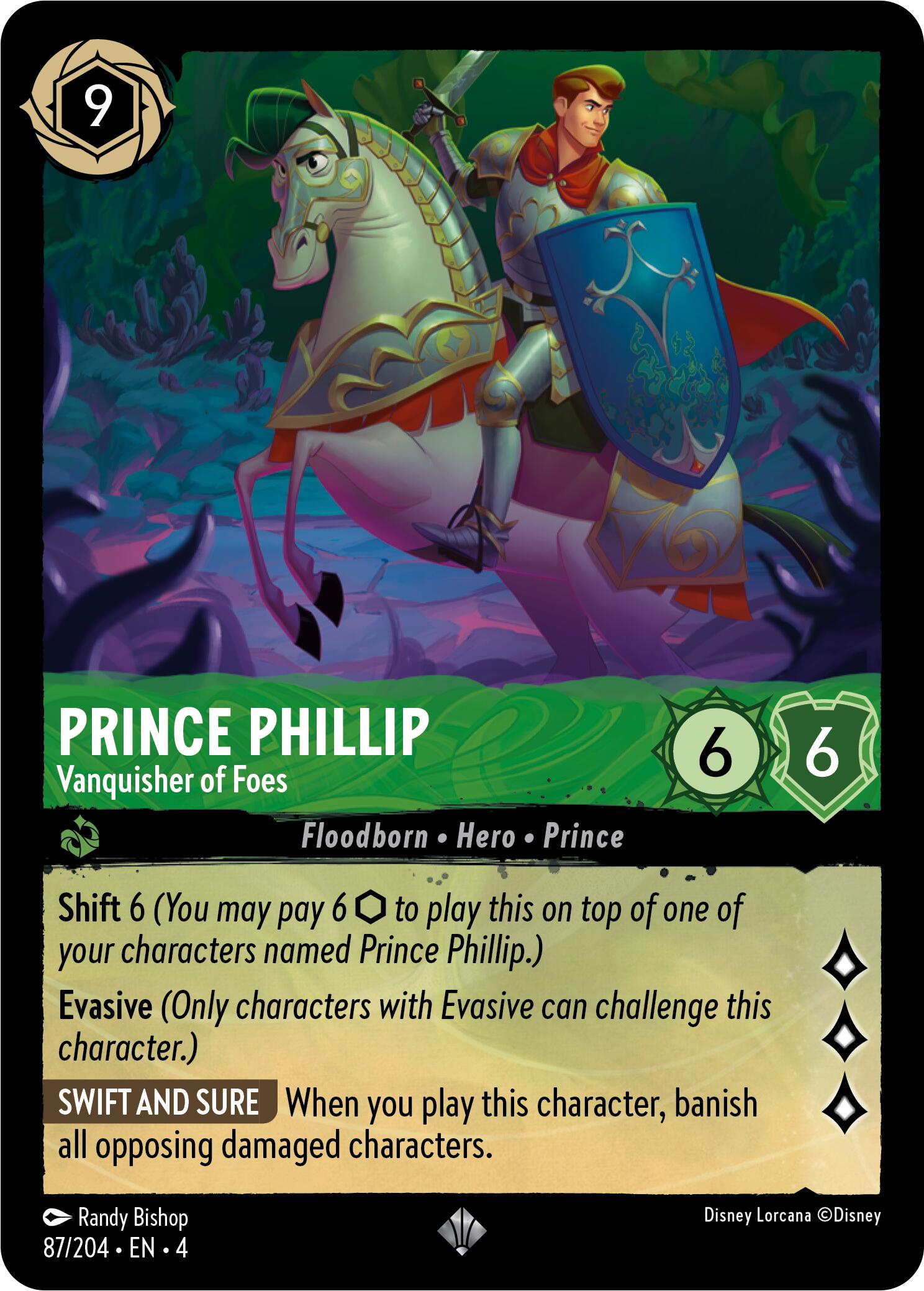 Prince Phillip - Vanquisher of Foes (87/204) [Ursula's Return] | Pandora's Boox