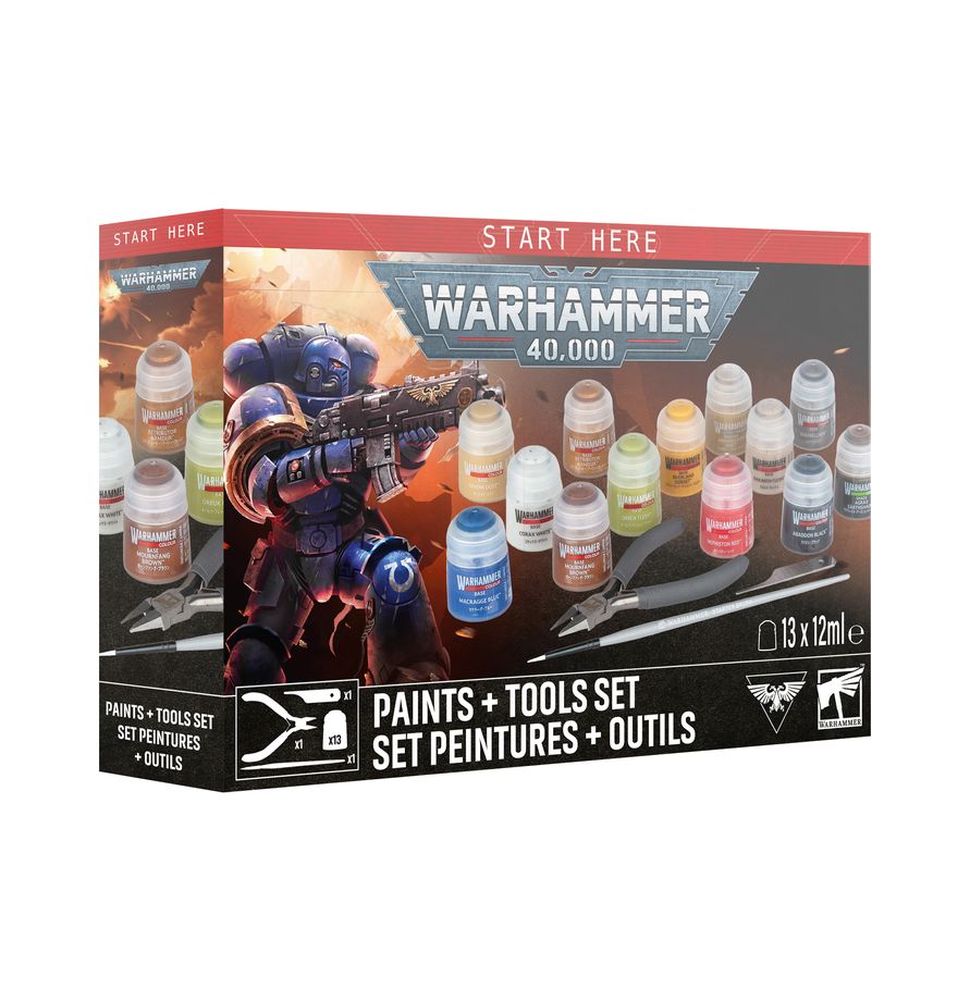 Warhammer 40K Paints and Tools Set (July 25)