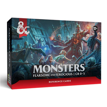5e Reference Cards: Monsters (CR 0-5) Fearsome and Ferocious
