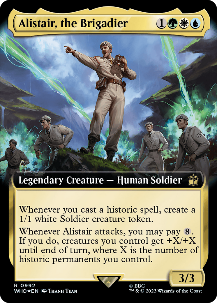 Alistair, the Brigadier (Extended Art) (Surge Foil) [Doctor Who] | Pandora's Boox
