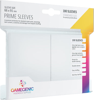 Gamegenic Prime Sleeves White(100 pk)