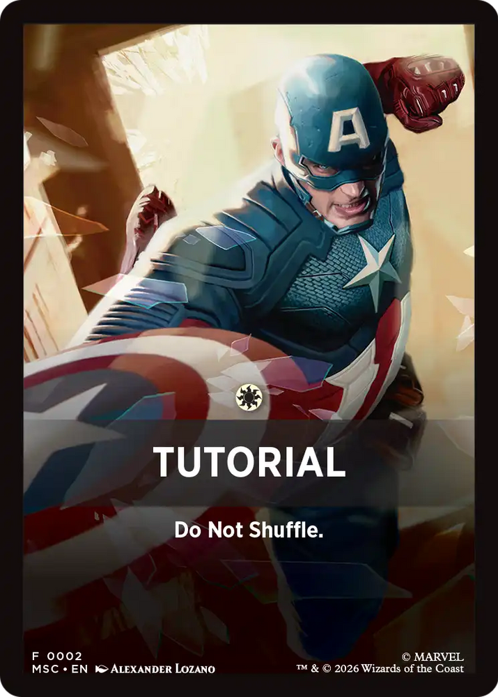 Tutorial Theme Card (0002) [Marvel Super Heroes Commander]