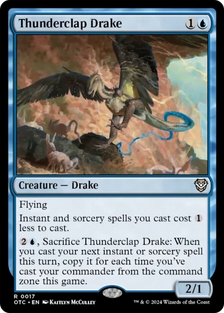 Thunderclap Drake [Outlaws of Thunder Junction Commander] | Pandora's Boox