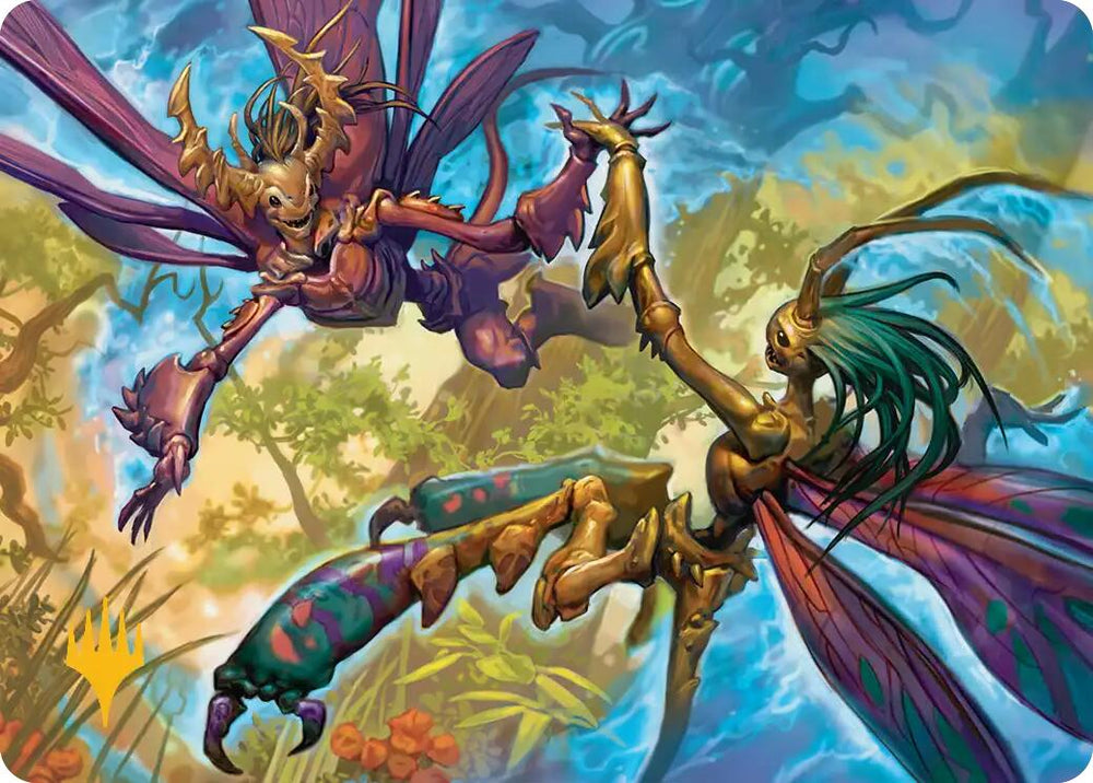 Illusion Spinners Art Card (Gold-Stamped Planeswalker Symbol) [Lorwyn Eclipsed Art Series]