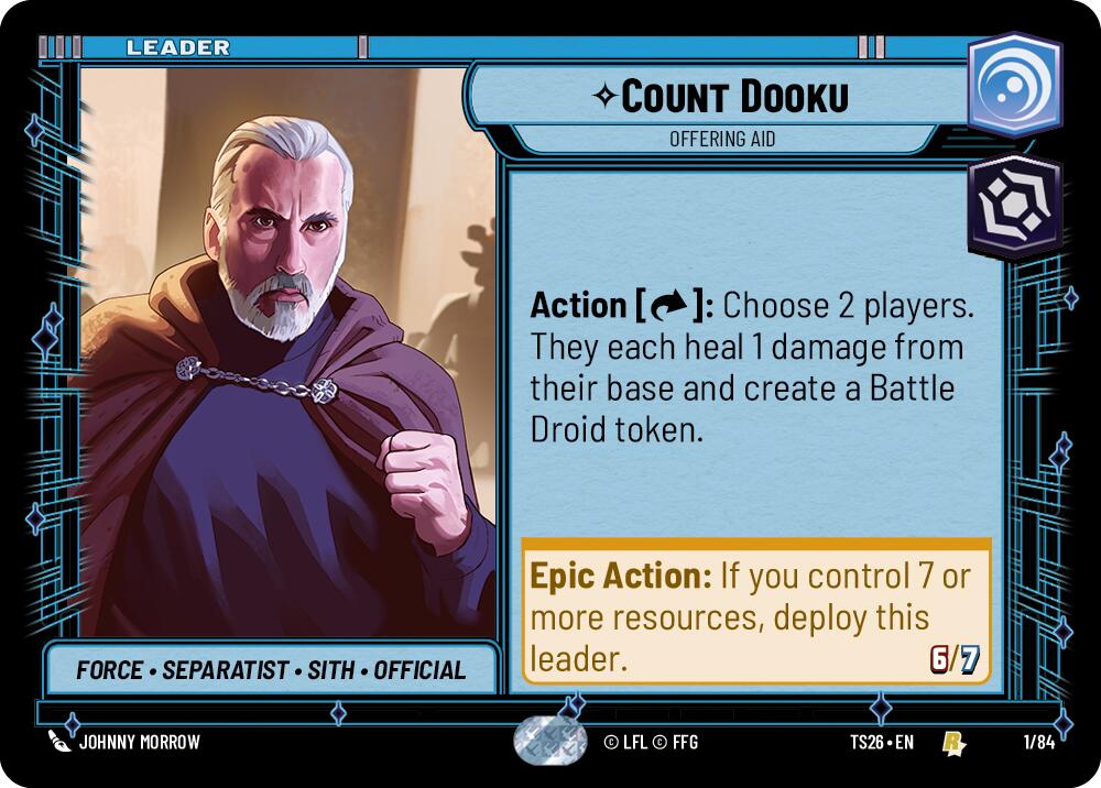 Count Dooku - Offering Aid (1/84) (1/84) [Twin Suns]