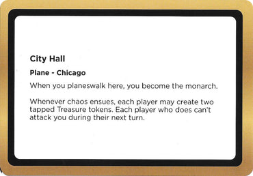City Hall (Black Lotus Unknown Planechase) [Oversize Cards]