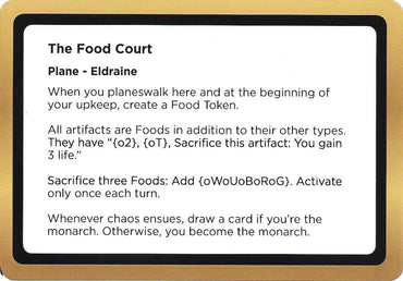 The Food Court (Black Lotus Unknown Planechase) [Oversize Cards]