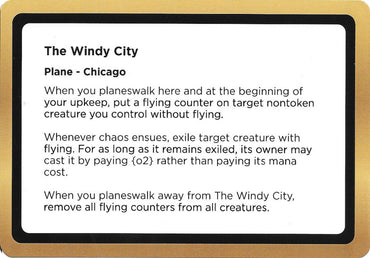 The Windy City (Black Lotus Unknown Planechase) [Oversize Cards]