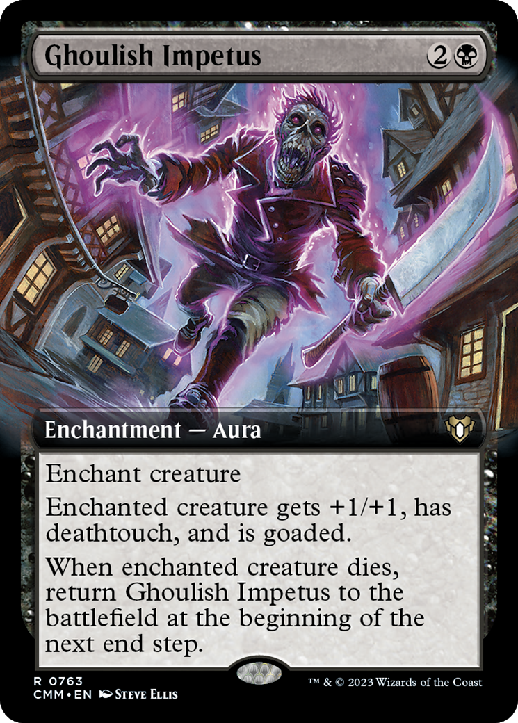 Ghoulish Impetus (Extended Art) [Commander Masters] | Pandora's Boox
