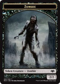 Zombie (007) // Serra the Benevolent Emblem (020) Double-Sided Token [Modern Horizons Tokens] | Pandora's Boox