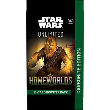 Star Wars Unlimited: Homeworlds Carbonite Booster Pack (4 per customer)