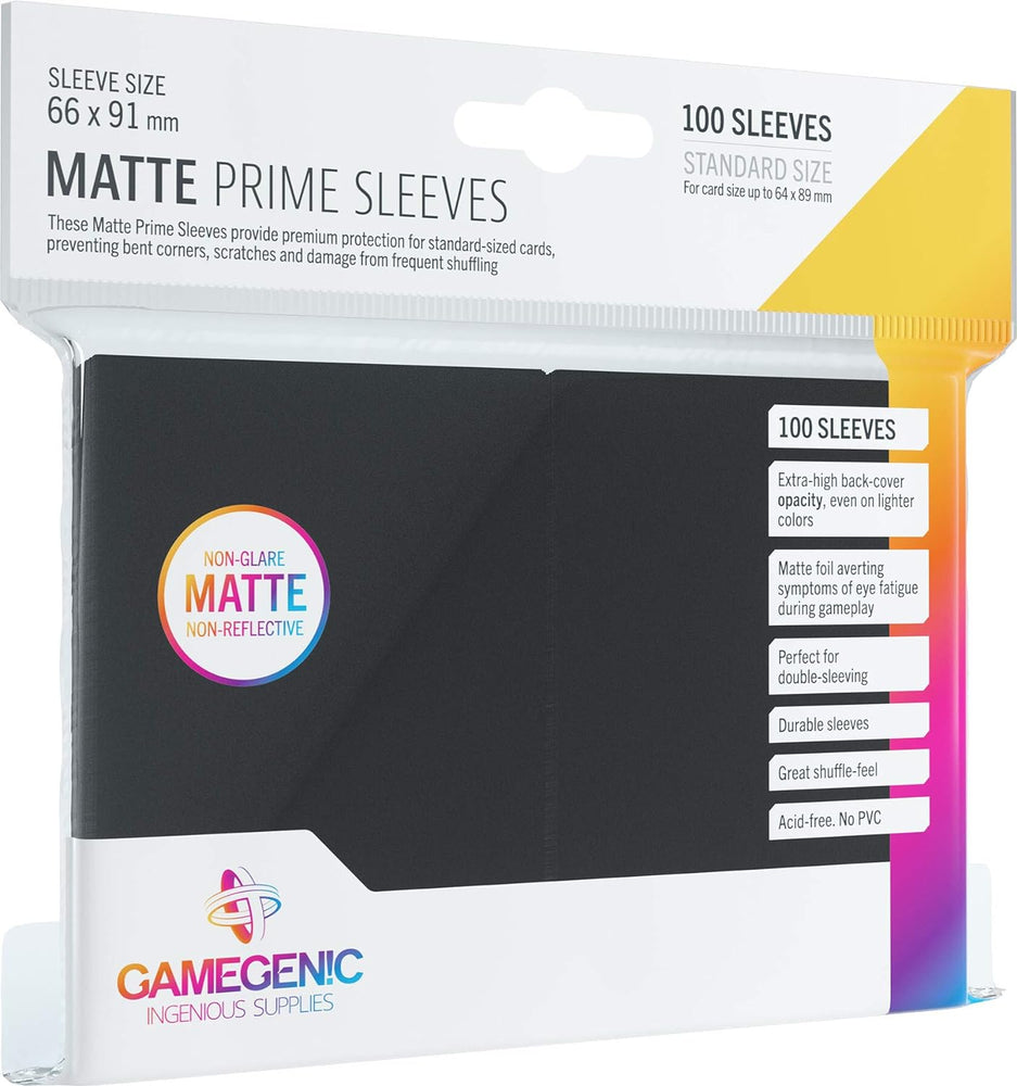 Gamegenic Prime Sleeves Black (100 pk)