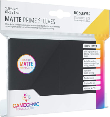 Gamegenic Prime Sleeves Black (100 pk)