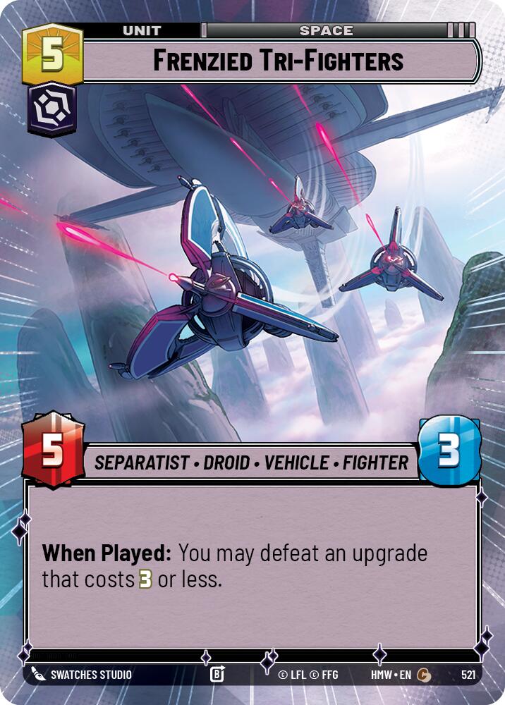 Frenzied Tri-Fighters (521) (Hyperspace) (521) [Homeworlds]