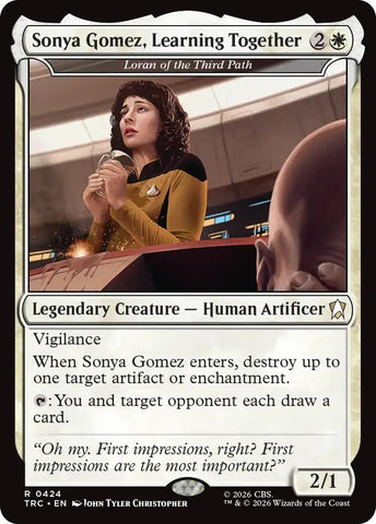 Sonya Gomez, Learning Together - Loran of the Third Path (Surge Foil) [Star Trek Commander]