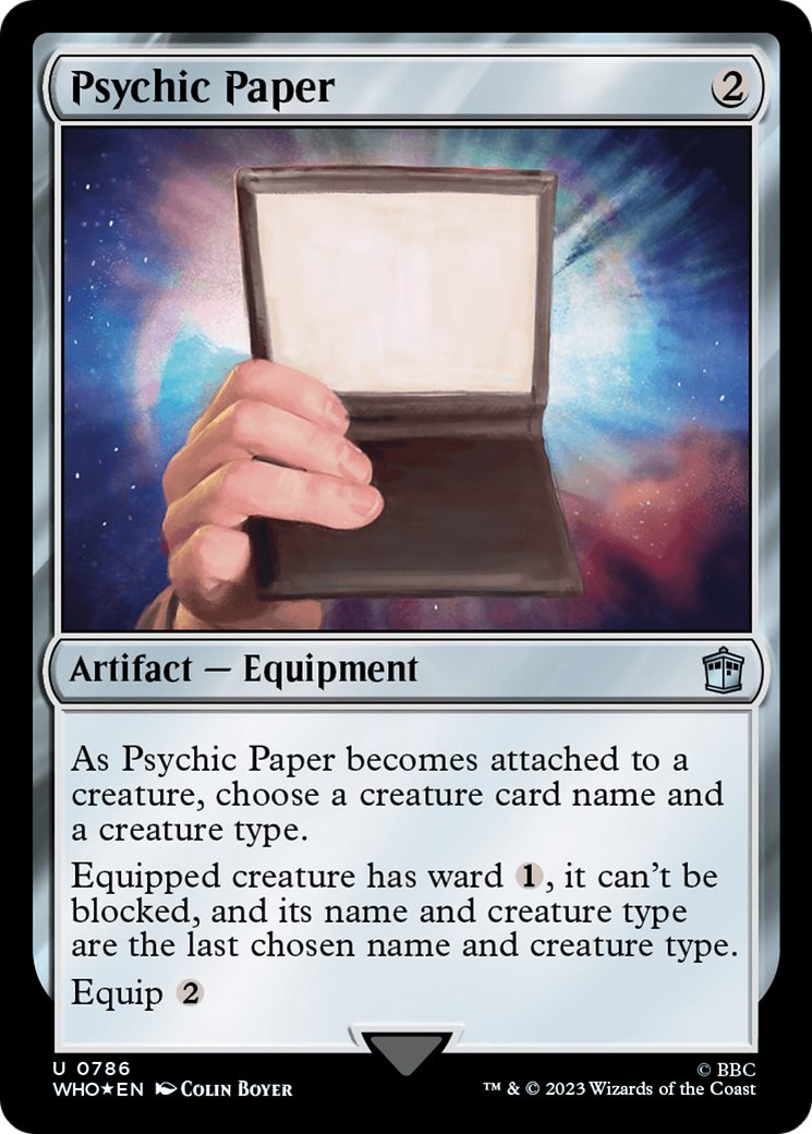 Psychic Paper (Surge Foil) [Doctor Who] | Pandora's Boox