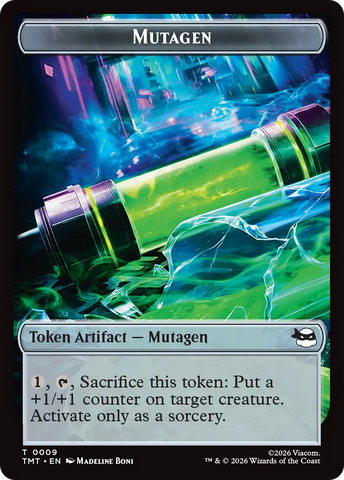 Ninja // Mutagen Double-Sided Token [Teenage Mutant Ninja Turtles Tokens]