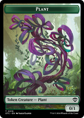 Plant Warrior // Plant Double-Sided Token [Outlaws of Thunder Junction Commander Tokens] | Pandora's Boox