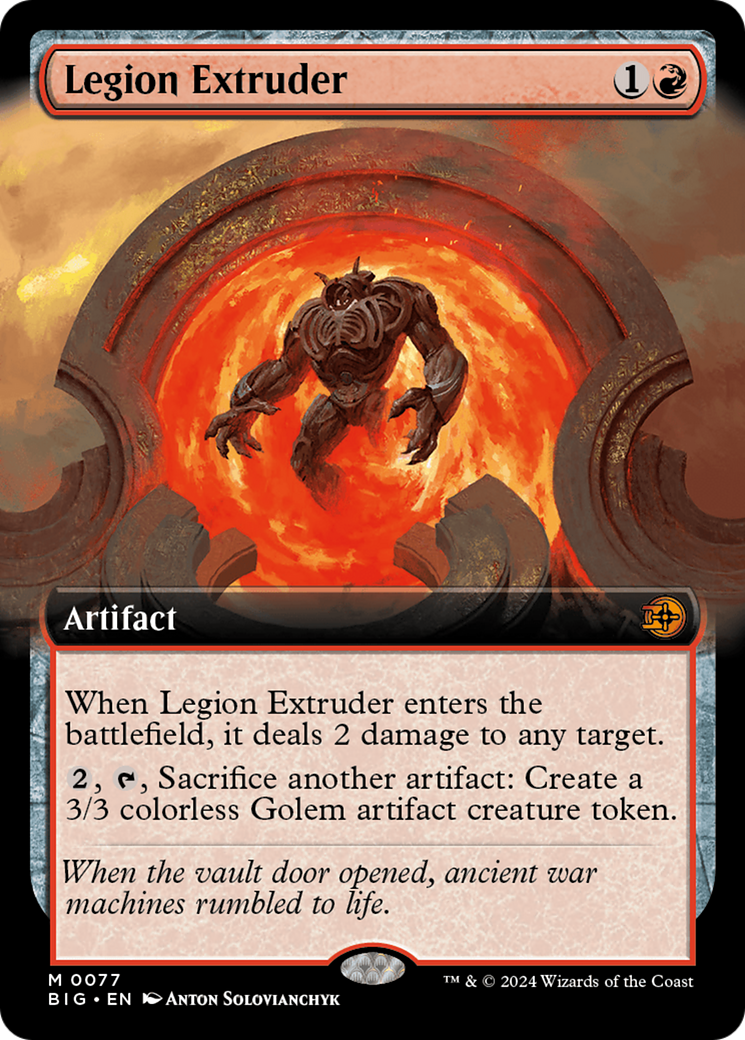 Legion Extruder (Extended Art) [Outlaws of Thunder Junction: The Big Score] | Pandora's Boox
