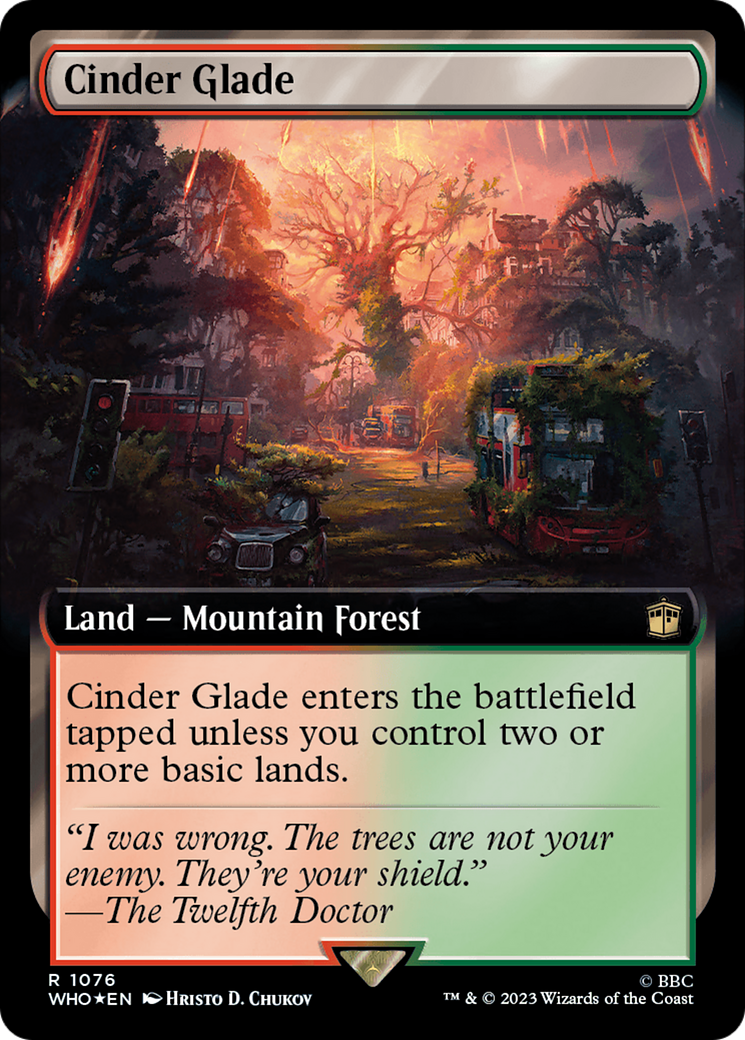 Cinder Glade (Extended Art) (Surge Foil) [Doctor Who] | Pandora's Boox