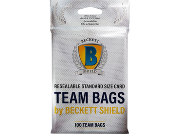 Team Bags resealable Beckett Shield 100 count
