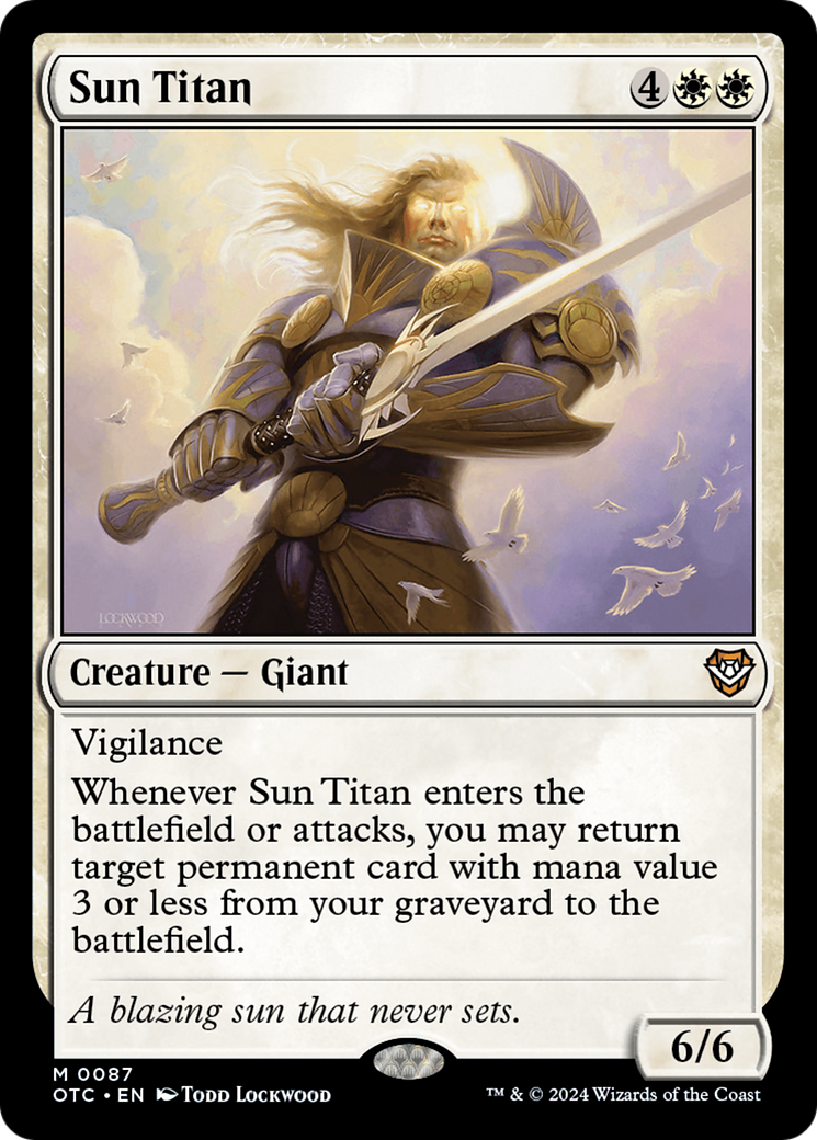 Sun Titan [Outlaws of Thunder Junction Commander] | Pandora's Boox
