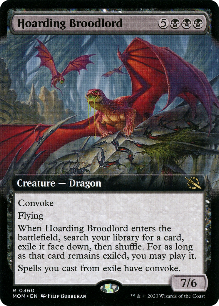 Hoarding Broodlord (Extended Art) [March of the Machine] | Pandora's Boox