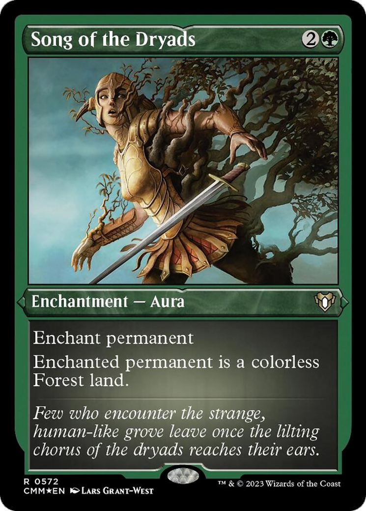 Song of the Dryads (Foil Etched) [Commander Masters] | Pandora's Boox