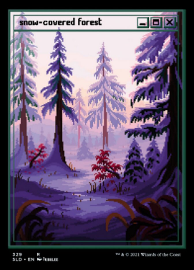 Snow-Covered Forest (Foil Etched) [Secret Lair Drop Series] | Pandora's Boox
