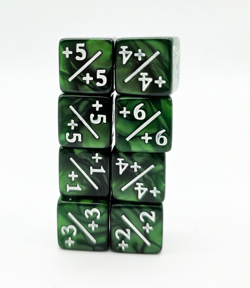 Counter dice for MTG (+/+) Pearl Green